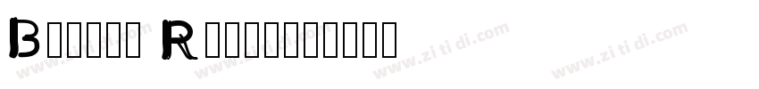 Barrio Regular字体转换